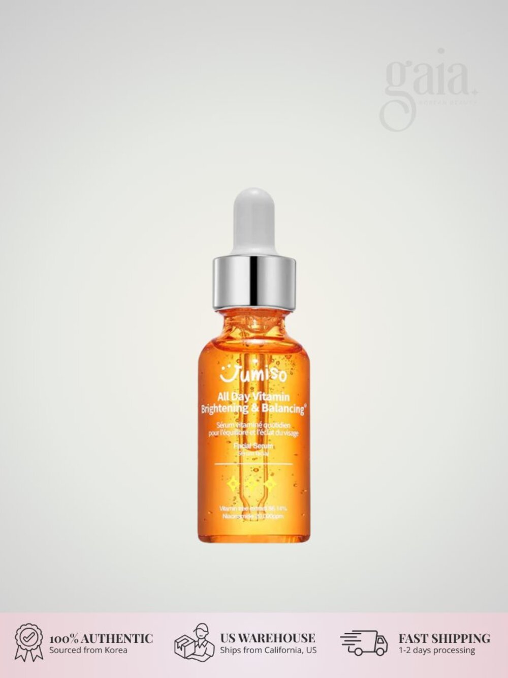 JUMISO All Day Vitamin Brightening & Balancing Facial Serum – 30ml
